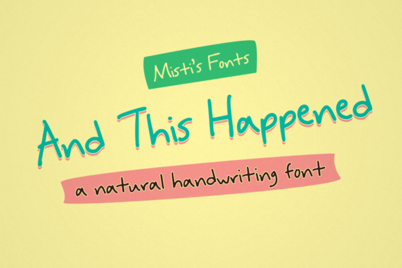 And This Happened: A Font That Breathes Life Into Your Editorial Design