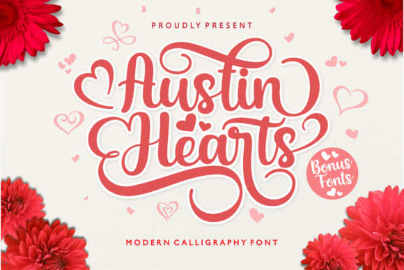 Austin Hearts: A Script Font for Editorial Elegance