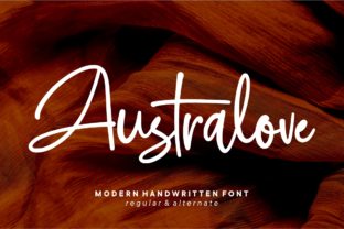 Australove: A Modern Script Font for Creative Branding