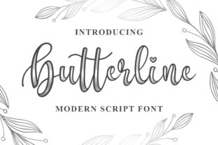 Butterline: A Playful Script Font for Editorial Elegance