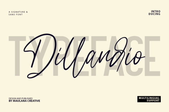 Dillandio: A Luxurious Font for Web Design