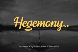 Hegemony: A Modern Script Font for Web Design
