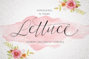 Letuce: A Modern Script Font for Editorial Design