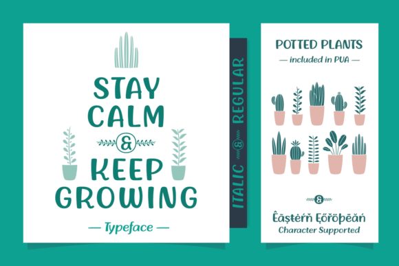 Stay Calm Keep Growing: A Script Font for Powerful Digital Communication